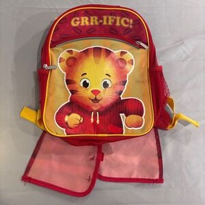 Daniel Tiger Backpack GRR-IFIC! Hooded Rain Cover Kids School Bag